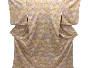 抽象模様織り出し本塩沢着物